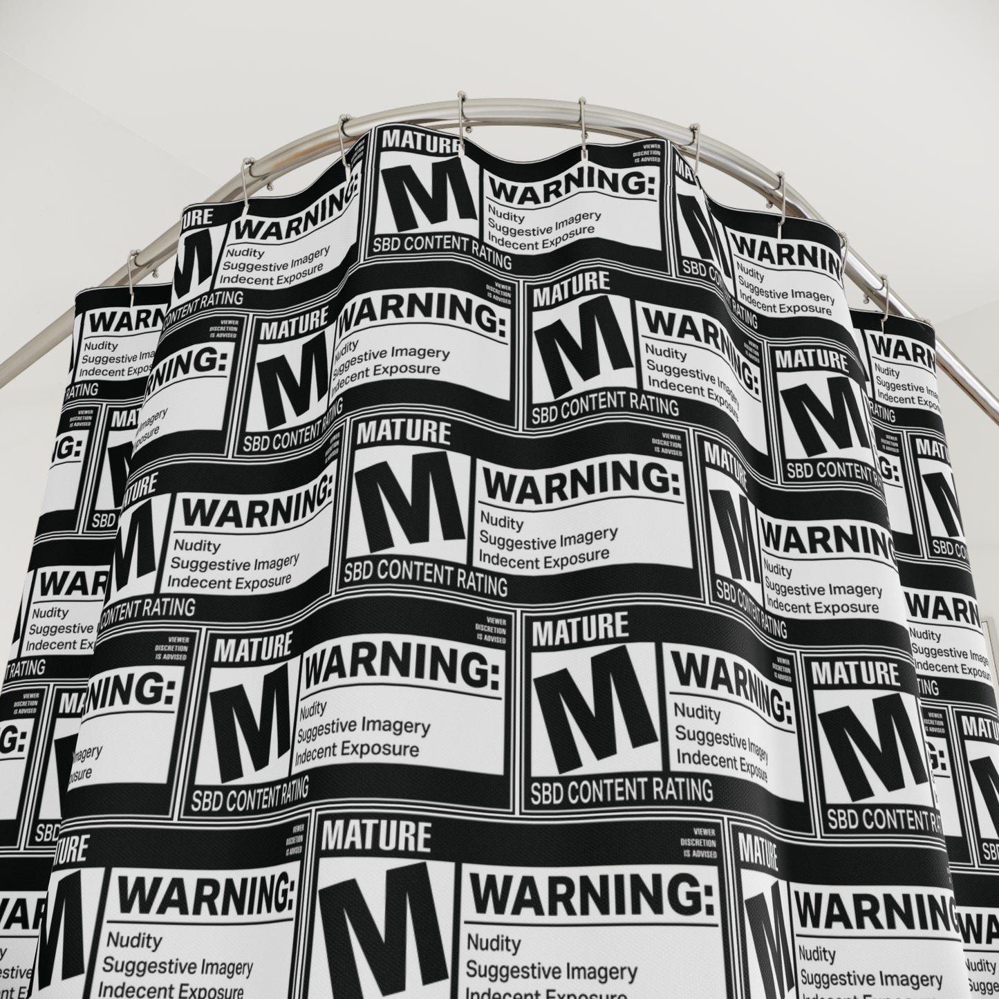 Rated M for Mature • Shower Curtain