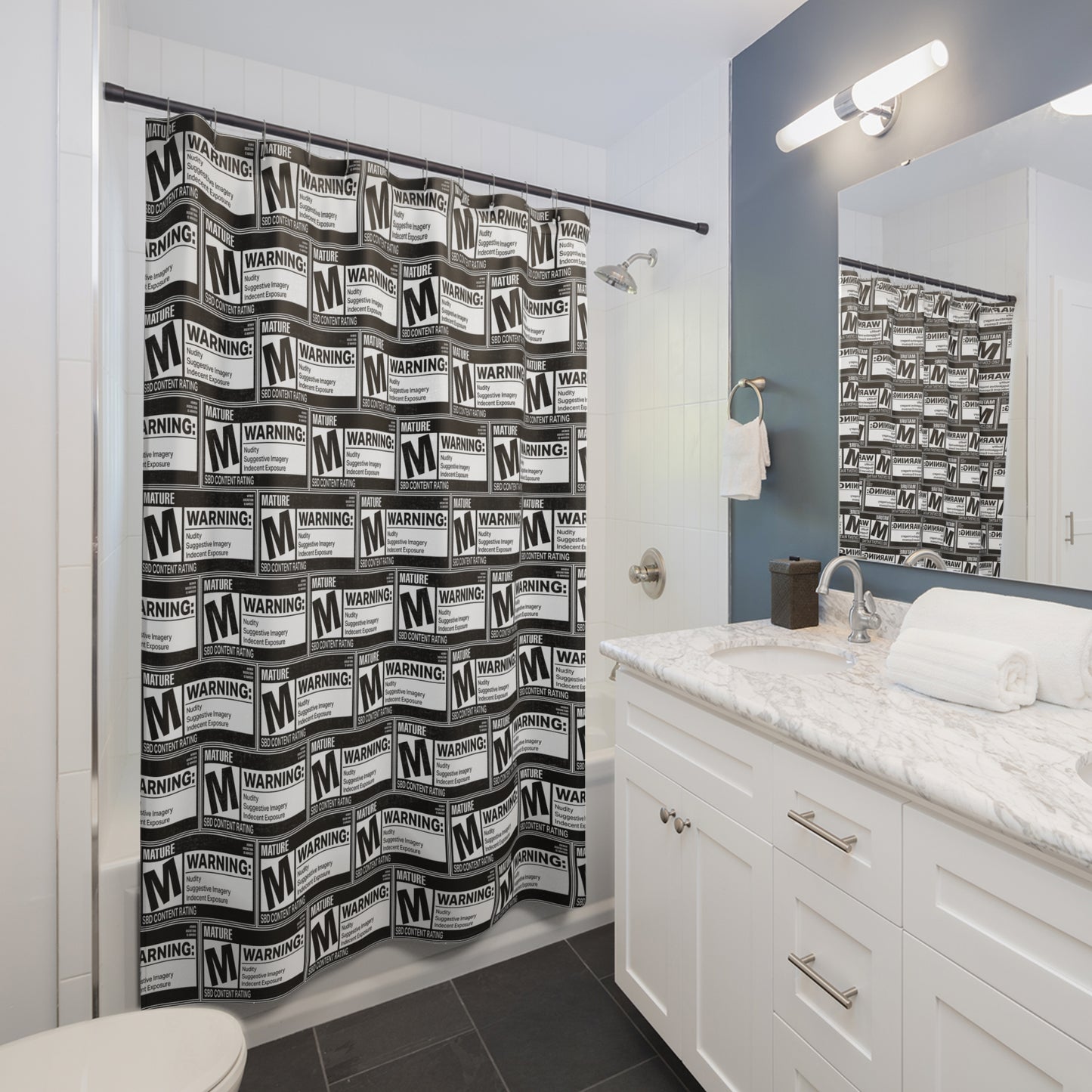 Rated M for Mature • Shower Curtain