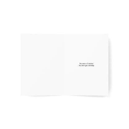 Happy C-Section Day • Birthday Card