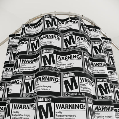 Rated M for Mature • Shower Curtain